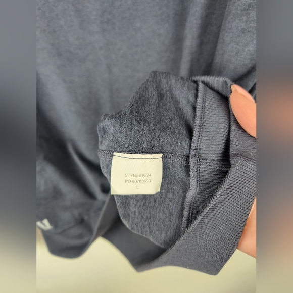 Vuori Men's Ponto Performance Crew Pullover Blue Heather L - Picture 4 of 6